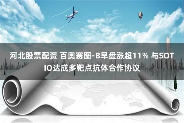 河北股票配资 百奥赛图-B早盘涨超11% 与SOTIO达成多靶点抗体合作协议